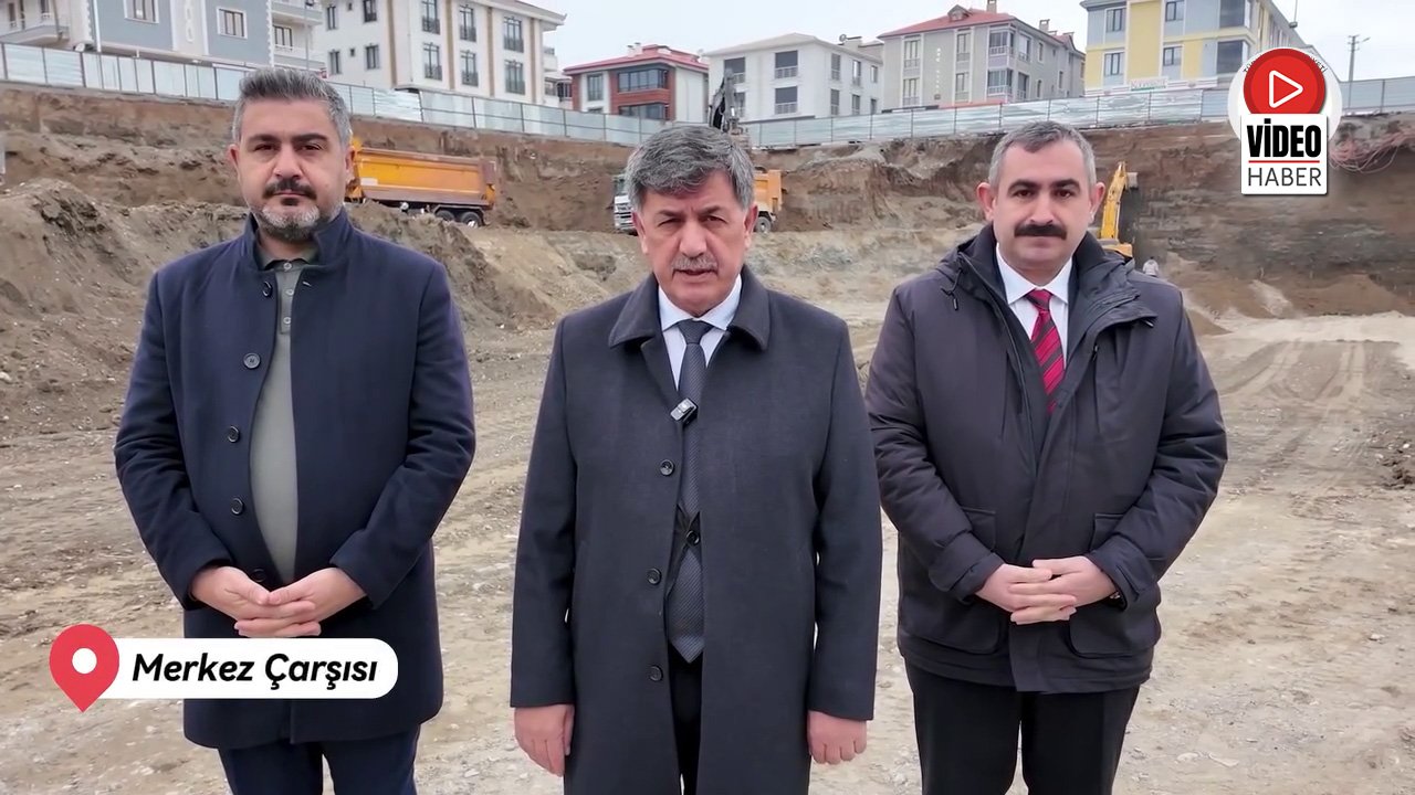 Merkez Çarşısında Çalışmalar Hız Kesmeden Sürüyor