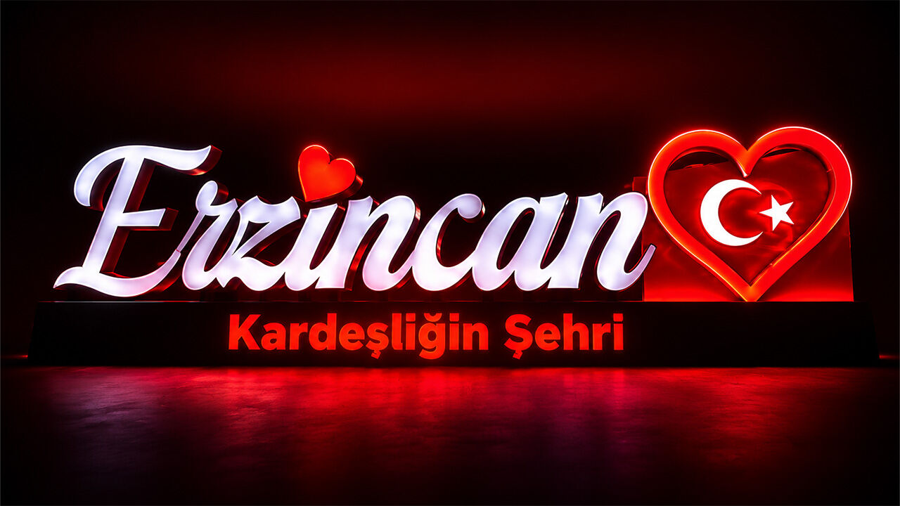 Erzi̇ncan Yazisi Türk Bayraği 2