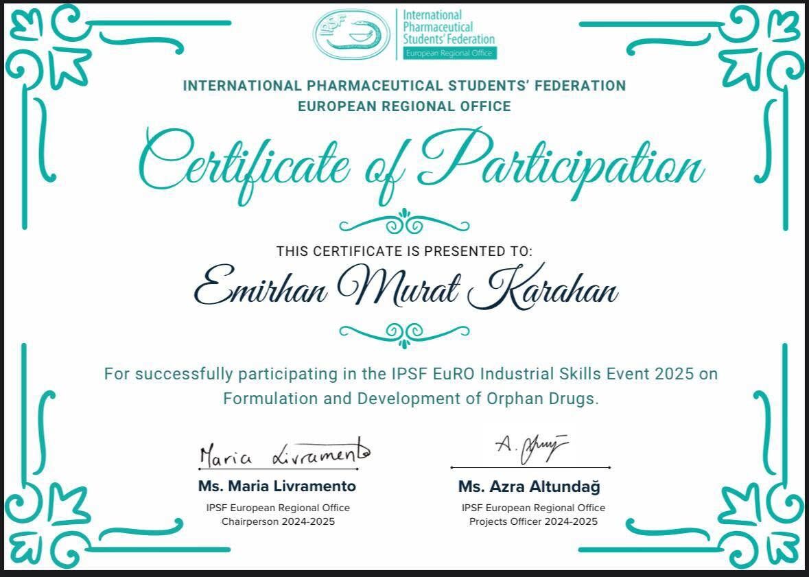Emi̇rhan Murat Karahan Uluslararasi Başari 2