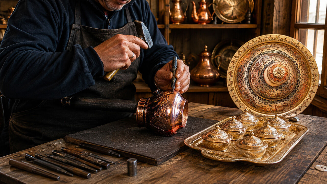 Erzincan Bakırı Usta Ellerde Yüzyıllardır Yaşatılıyor