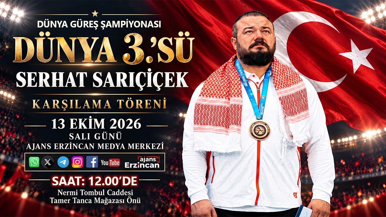 Dünya Üçüncüsü Serhat Sarıçiçek, Erzincan’da Karşılanacak