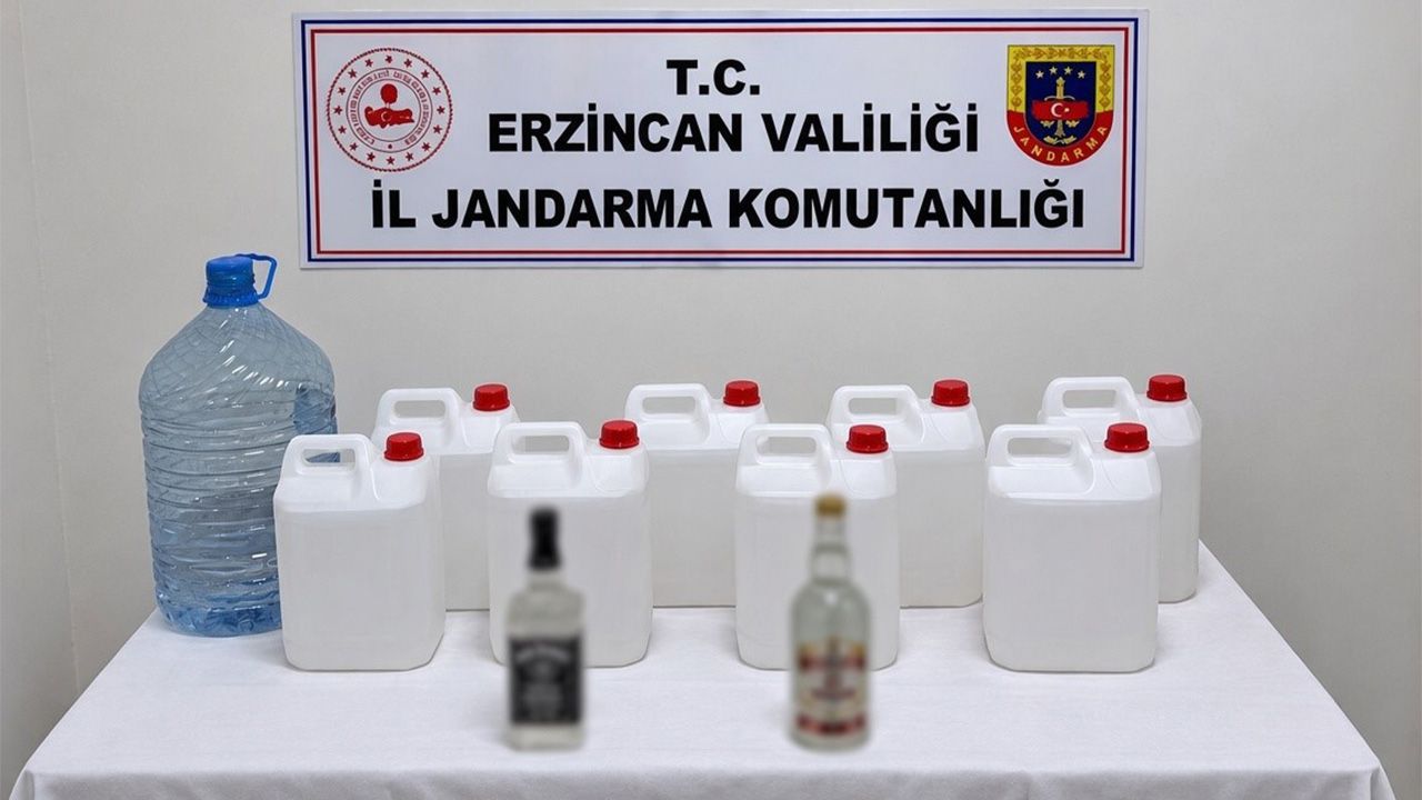 Erzincan’da Kaçak Alkollü İçki Operasyonu