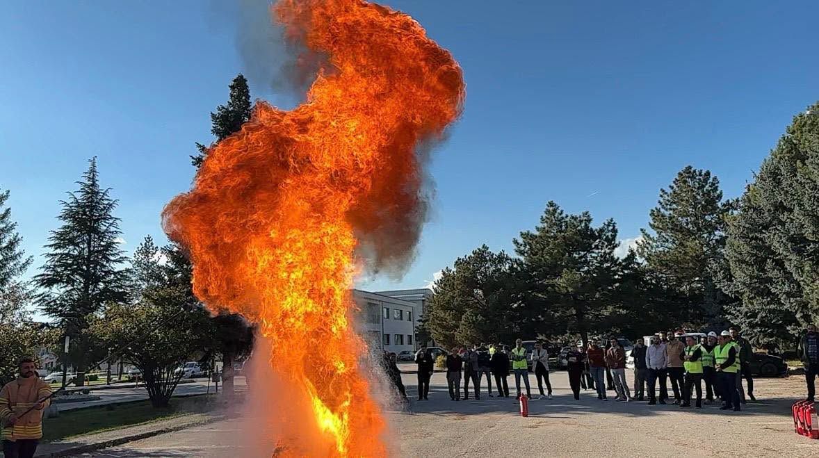 TEİAŞ Personeline Yangın Eğitimi Verildi