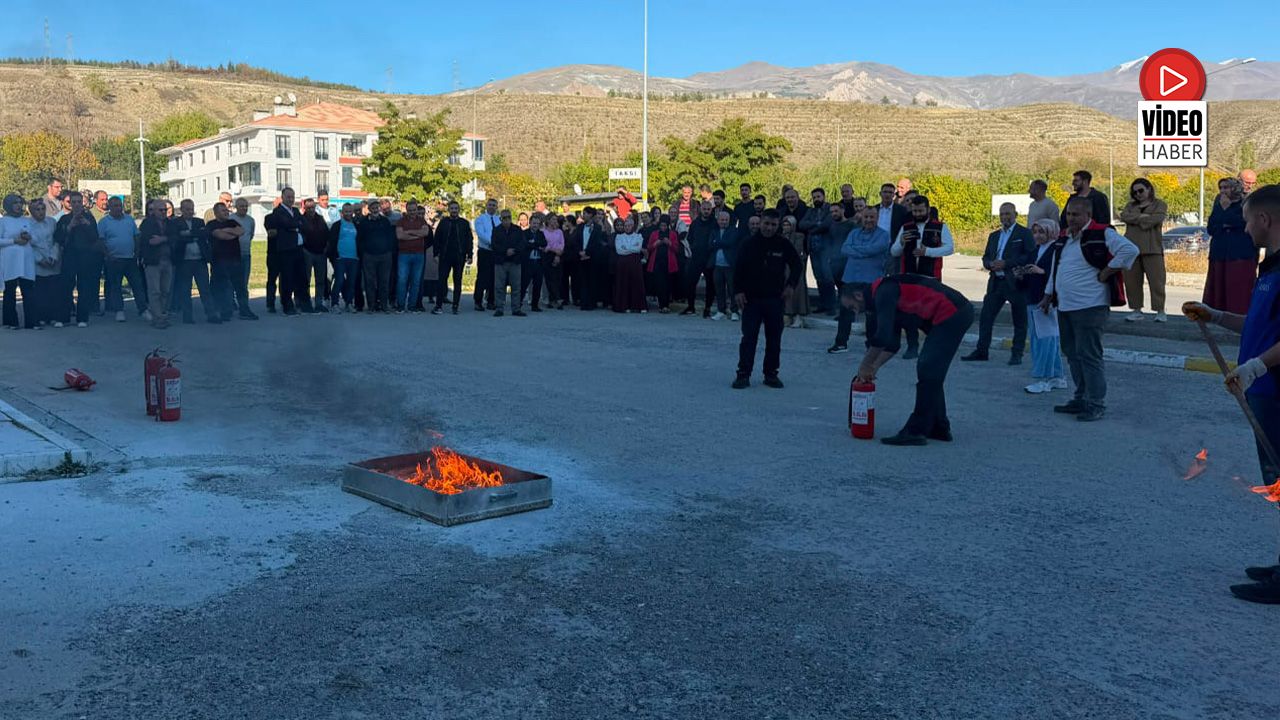 Yangın Anında Doğru Müdahale İçin Tatbikat Yapıldı