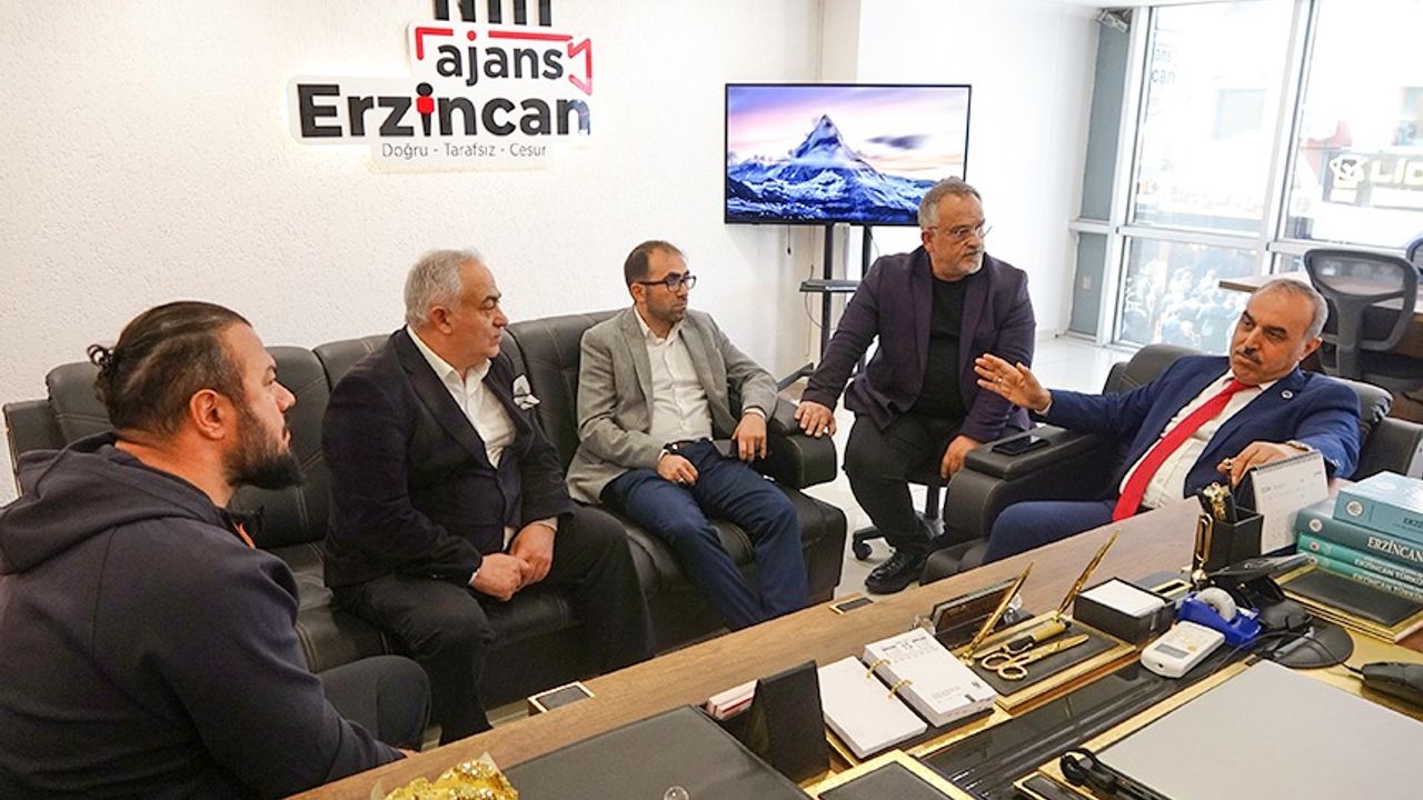 ERSİAD Başkanı Saim Bahadır Ajans Erzincan’ı Ziyaret Etti