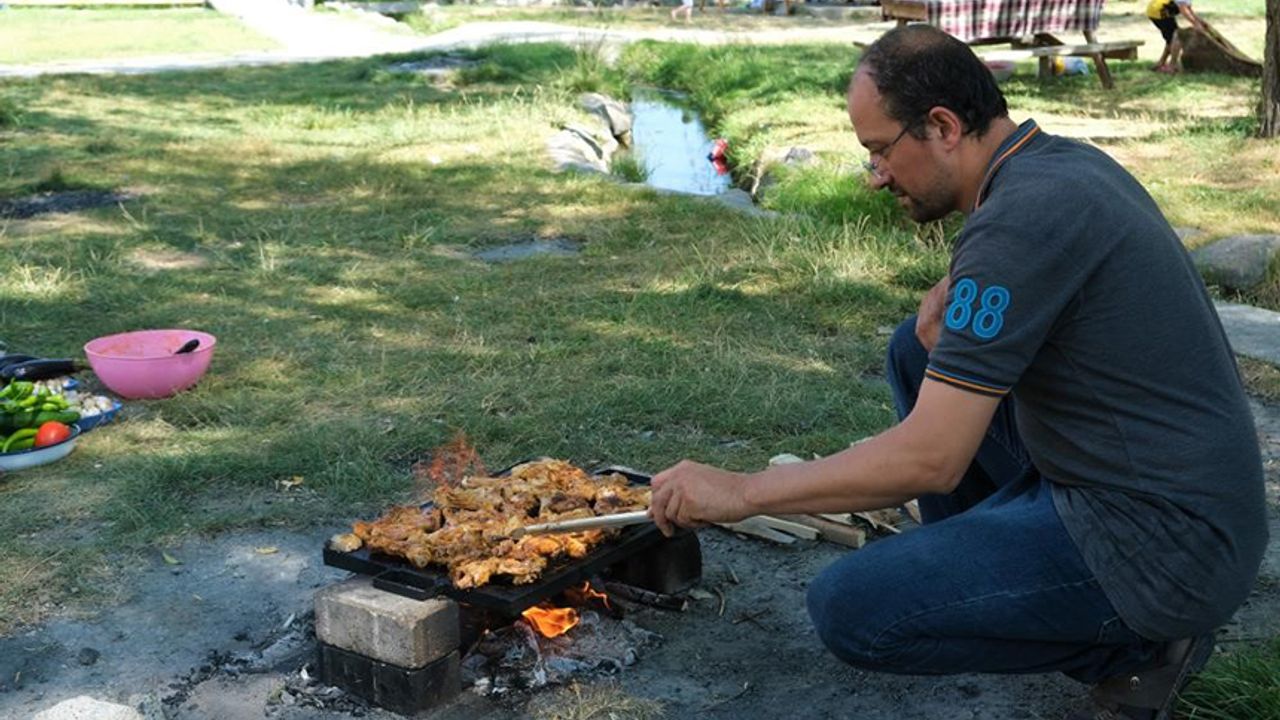 Erzincan'da hafta sonu piknik yoğunluğu