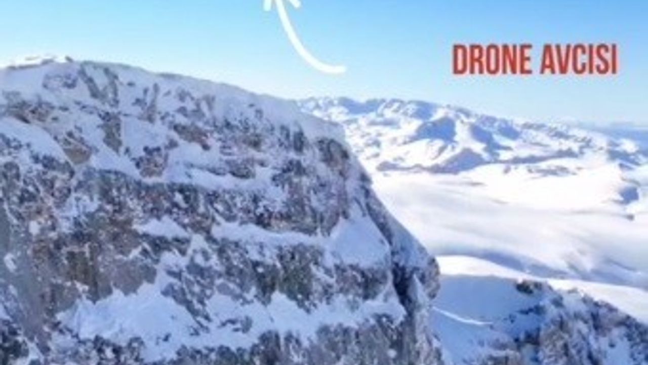 Erzincan’da Kartal Drone Avladı