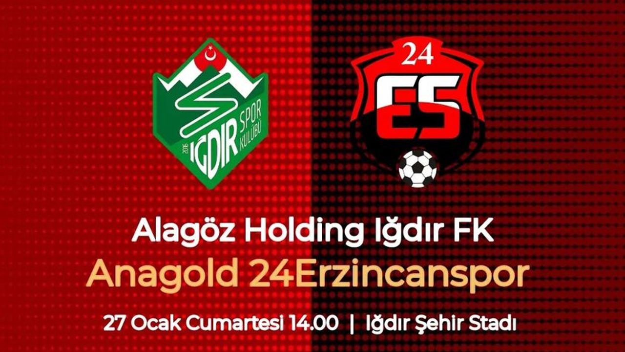 Erzincanspor Iğdır FK Maçı Cumartesi Günü Oynanacak