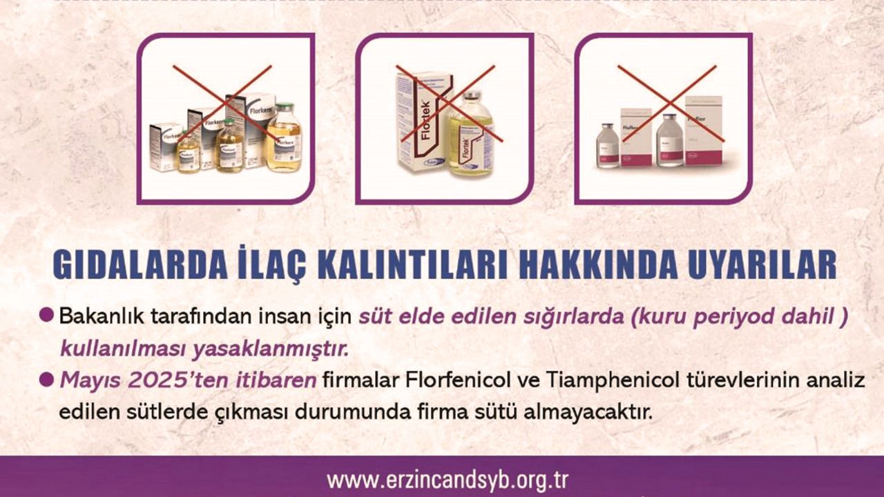 Süt Ürünlerinde İlaç Kullanımına Dikkat!