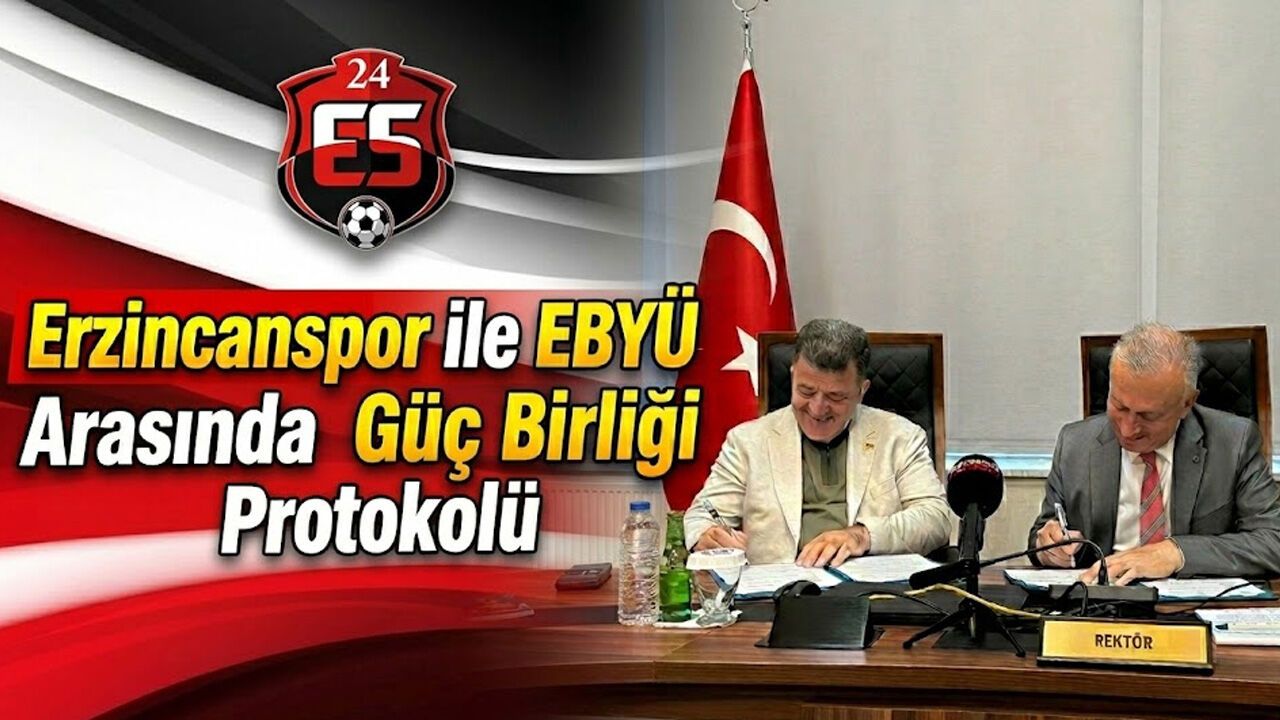 Erzincanspor ile EBYÜ Arasında Güç Birliği Protokolü