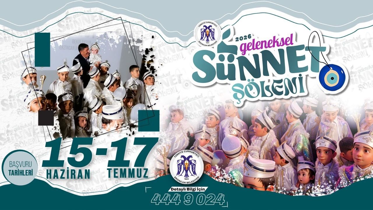 Erzincan’da Geleneksel Sünnet Şöleni İçin Geri Sayım Başladı