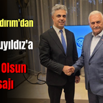 Binali Yıldırım'dan Yeni Rektöre Hayırlı Olsun Mesajı