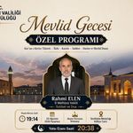 Mevlid Gecesi Özel Programı Düzenlenecek