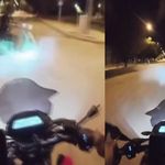 Erzincan'da İki Motosikletin Çarpışma Anı Kask Kamerasına Yansıdı