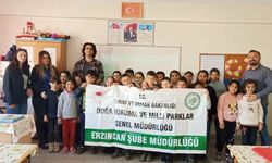 Öğrencilere Tabiatın Korunması eğitimi Veriliyor