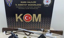 Kars’ta silah ve mühimmat ele geçirildi