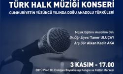 Türk Halk Müziği Konseri Düzenlenecek