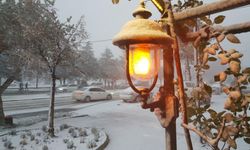 Erzincan kent merkezine mevsimin ilk karı düştü