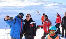 Ergan Dağı Kayak Merkezi’nde hafta sonu yoğunluğu