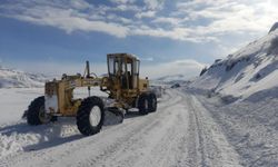 Tercan’da kardan kapalı köy yolları açılıyor