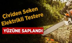 Çividen Seken Elektrikli Testere Yüzüne Saplandı