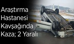 Araştırma Hastanesi Kavşağında Kaza; 2 Yaralı