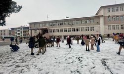 Erzincan’da kar yağışı görsel şölen oluşturdu.