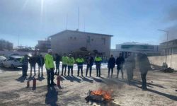 İtfaiyeden Polislere "Yangın Güvenliği Eğitimi"