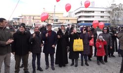 Alparslan Bebek İçin Gökyüzüne Balonlar Bırakıldı