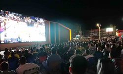 Erzincan’da Fenerbahçe’nin Euroleague Final Maçı Dev Ekranda İzlendi