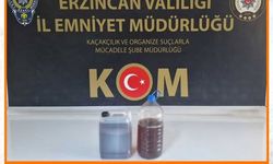 Erzincan’da El Yapımı Viski Ele Geçirildi