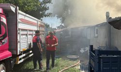 İzzetpaşa Mahallesinde Odunluk Yangını