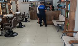 Zabıtadan Erkek Kuaförlerine Denetim