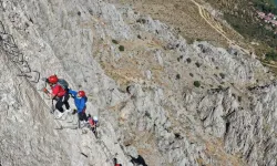 Kemaliye’deki "Via Ferrata" Parkuru Adrenalin Tutkunlarının Rotası Oldu
