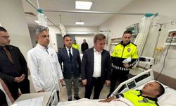 Tercan’da Takla Atan Ekip Aracındaki 3 Polis Memuru Yaralandı