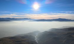 Erzincan Ovası "Pamuk Denizine" Döndü: Keşiş Dağları’ndan Eşsiz Sis Manzarası