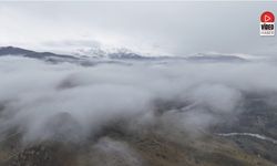 Erzincan’da Sis Bulutlarının Büyüleyici Görüntüsü