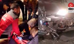 Otomobille Çarpışan Motosikletin Sürücüsü Yaralandı