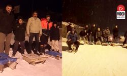 Üzümlü’de Üç Kuşak Kızak Keyfinde Buluştu