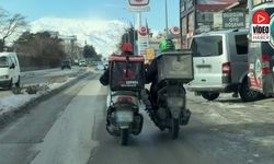 Erzincan’da Kurye Dayanışması Kameraya Yansıdı