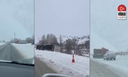 Erzincan’da Karayollarında Tehlikeli Anlar