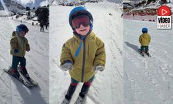 Ergan Dağı'nda Kayakla Tanışan En Tatlı Misafir: Çağlar