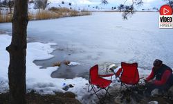 Kemah Ardos Gölü Dondu: Bin 660 Rakımlı Buz Gölü Drone İle Görüntülendi