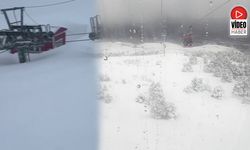 Ergan Dağı'nda Kar Rekoru: 2. Etap Teleski Hattı Kar Altında