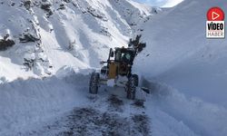 Kemaliye'de Köy Yollarında Karla Mücadele Sürüyor
