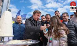 Valiler Ergan Dağı'nda Et Döner Yerine Tulum Peyniri Döneri Kesti