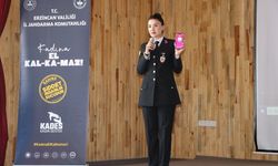 Erzincan jandarmasından KYK öğrencilerine güvenlik ve bağımlılıkla mücadele eğitimi