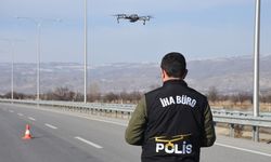 Erzincan'da Drone Destekli Trafik Denetimi