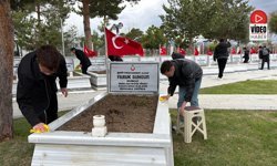 Garnizon Şehitliği’nde Vefa Mesaisi