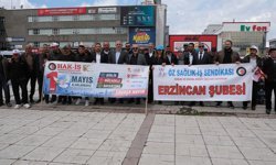 Erzincan’da HAK-İŞ’ten 1 Mayıs Mesajı: “Savaşa Hayır, Dayanışmaya Evet”